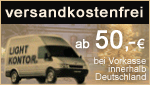 Frei Haus Lieferung ab 50 EUR Bestellwert bei Zahlung Vorkasse, Paypal, Rechnung, Scheck und Lieferung innerhalb Deutschland. 