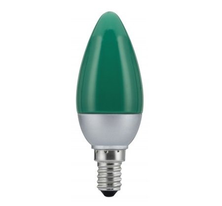 LED Kerze 0,6W E14 Gr�n