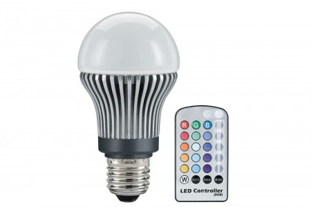 LED AGL 5x1W RGB E27 remote