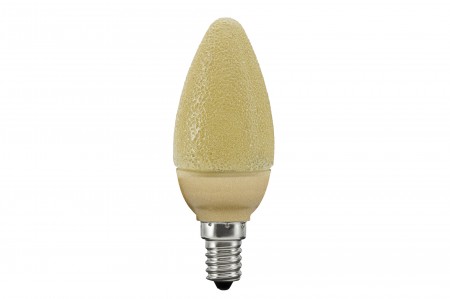 LED Kerze 1,4W E14 Eiskristall Bernstein