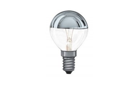 Tropfenlampe 40W E14 75mm 45mm Silber