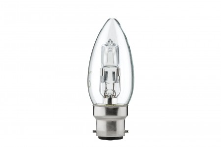 Kerze Halogen 28W B22d Klar