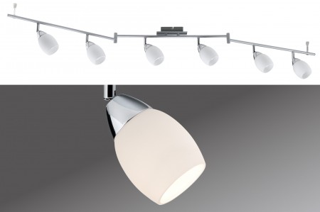 Spotlight Wolba Rondell 4x7W GU10 230V Chrom matt Metall/Glas