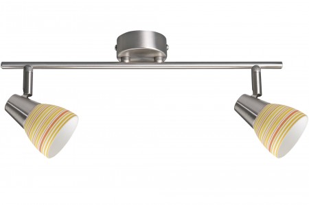 Spotlights Maranta 2x40W G9 Nickel satiniert/Orange 230V