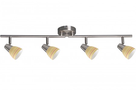 Spotlights Maranta 4x40W G9 Nickel satiniert/Orange 230V