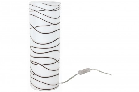 Paulmann Living Sibari Tischleuchte max.1x60W E14 Nickel sat/Opal-Braun 230V