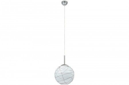 Paulmann Living Giba Pendelleuchte max.1x60W E27 Nickel satiniert/Opal-Braun 230V