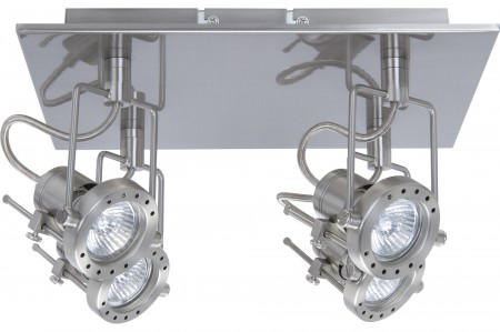 Spotlights Techno 4x50W GU10 Eisen geb�rstet 230V