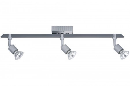 Spotlights Montana Wand-/Deckenleuchte 3x50W GU10 Alu/Chrom 230V Alu/Glas