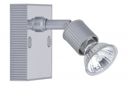Spotlights Montana Wandleuchte 50W GU10 Alu/Chrom 230V Alu/Glas