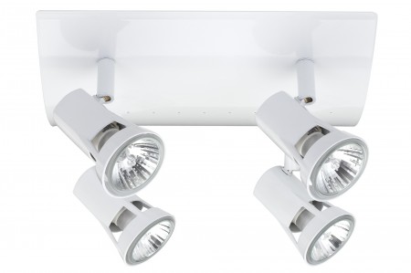 Spotlights Teja Rondell 4x50W GU10 Wei� 230V Alu/Glas