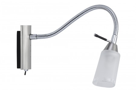 Spotlights Astrid Flex Balken 40W G9 Nickel satiniert 230V Alu/Glas