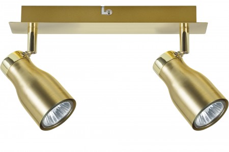 Spotlights Tinka Balken 2x50W GU10 Messing geb�rstet 230V Metall