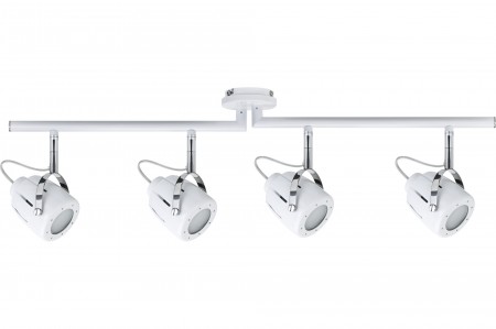 Spotlights Mega Balken 4x11W GU10 Wei� 230V Metall