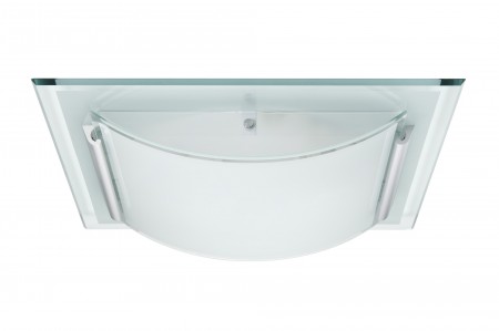 WallCeiling Faccetto 2x20W E27 400mm Wei� 230V Glas