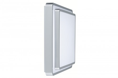 WallCeiling Two-Step 40W T5 435x435mm Silber/Wei� 230V Metall/Acryl