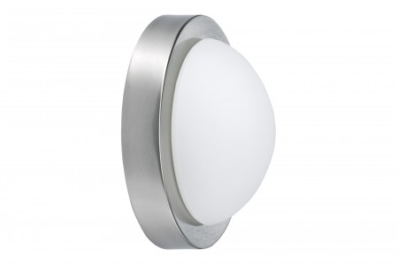 WallCeiling Dopp 9W E27 230mm Eisen geb�rstet/Opal