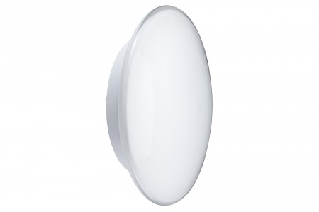 WallCeiling Aureola Kristallrand 2x11W E27 320mm Wei� 230V Metall/Opalglas