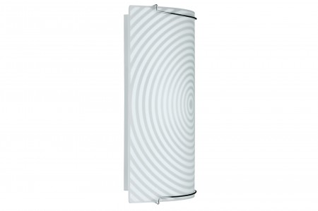  WallCeiling Yamoto WL 15W E27 150x285mm Chrom/Wei� 230V Metall/Glas