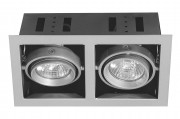 Premium EBL Cardano 2x50W 230V GU10 51mm Titan/Metall - Premium  Einbauleuchten.    ...