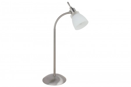 Paulmann Living Vivi Tischleuchte 40W G9 Nickel geb�rstet/Opal 230V