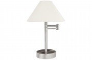 Paulmann Tischleuchte Helena max. 1x40W E14 Metall/Stoff - Nickel sat./Wei� - Table SERIE    Licht zum Wohlf�hlen...