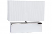 Paulmann Tischleuchte Laila max. 1x40W E14 Metall/Stoff - Chrom/Wei� - Table SERIE    Licht zum Wohlf�hlen...