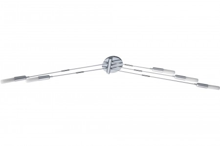 Paulmann Living Reed Deckenleuchte 5x10W E14 Chrom matt 230V Metall