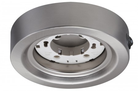 M�bel ABL rund ESL Disc max. 13W 230V GX53 Eisen geb�rstet/Metall