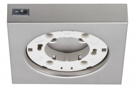 M�bel ABL eckig ESL Disc max. 13W 230V GX53 Eisen geb�rstet/Metall