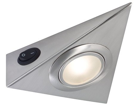 M�bel ABL Set 3eck High power LED 3x5W 3000K Warmwei� 230V/700mA Edelstahl/Glas