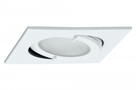 Paulmann  M�bel EBL IP44 Quadro schwenk. max.20W 12V G4 Wei�/Stahlblech/Glas