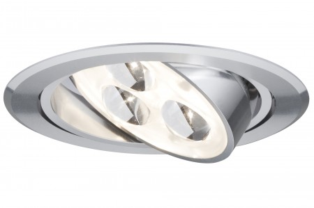 M�bel EBL Set drilled Alu HighPower LED schwenkbar 3x3W 12VA 230V/350mA 83mm Alu
