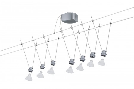 Wire DecoSystems Basis 150 7x20W GU5,3 Chrom matt 230/12V 150VA Metall