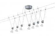 Wire DecoSystems Basis 150 7x20W GU5,3 Chrom matt 230/12V 150VA Metall - Wire DecoSystems Basissystem 150     F�r...