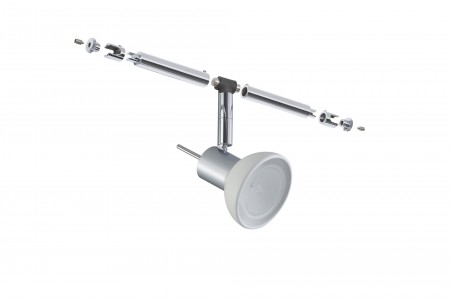 Wi & Ra System 2Easy Spot Sheela 5x20W GU5,3 Chrom matt/Opal 12V Metall/Glas