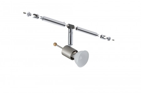 Wi & Ra System 2Easy Spot Sheela 5x20W GU5,3 Nickel satiniert 12V Metall