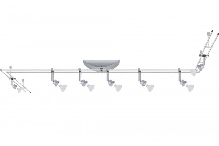 Rail DecoSystems Basis 7x20W GU5,3 Chrom matt Z280 230/12V 150VA Metall