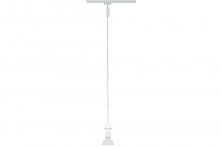 Paulmann URail DecoSystems Halogen Pendel Blanko 1x40W GZ10 230V Metall Wei&szlig;