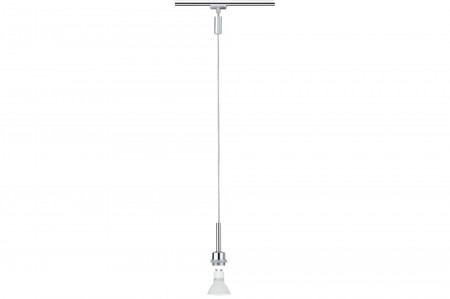 Paulmann URail DecoSystems Halogen Pendel Blanko 1x40W GZ10 230V Metall Chrom