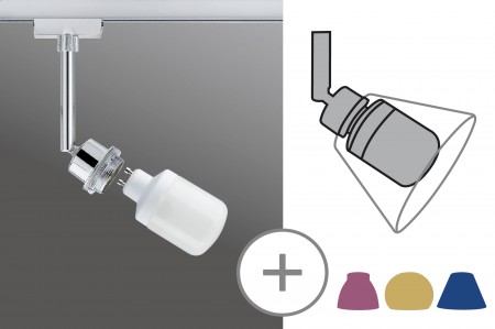 Paulmann URail DecoSystems ESL Spot 1x7W GU10 Chrom 230V Metall