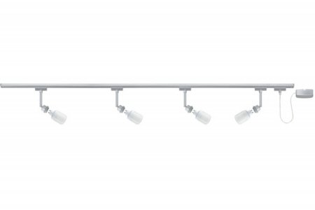 Paulmann URail Decosystems Basis ESL 4x7W GU10 Chrom matt 230V Metall