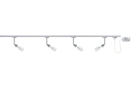 Paulmann URail Decosystems Basis ESL 4x7W GU10 Chrom 230V Metall