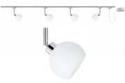 Paulmann URail System Set Wolbi 4x9W GZ10 Chrom /Opal 230V Metall/Glas - U-Rail 230V Schienensystem  bietet Flexibilit�t  Das neue...