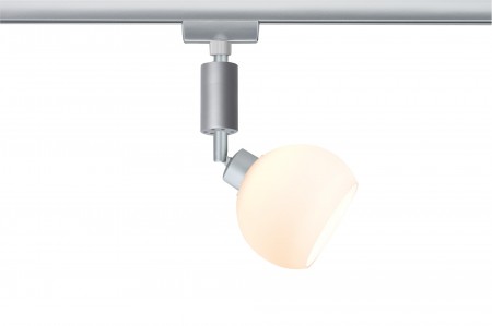 Paulmann URail System Spot LED Wolbi 1x3W Chrom matt/Wei� 230V/12V Metall/Glas