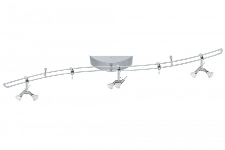 Rail System Spice Ginger 3x(2x20W)/2x10W GU4/G4 Chrom m 230/12V 150VA Met/Kunst