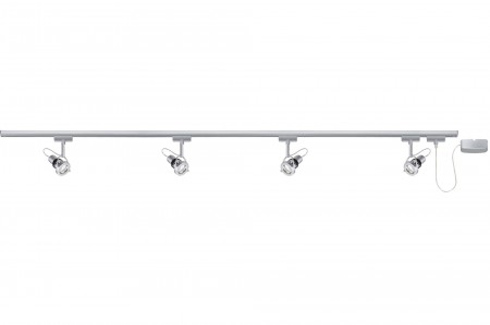 Paulmann U-Rail Set Ring ESL 4x11W GU10 Chrom matt 230V Metall (Energiesparlampen)