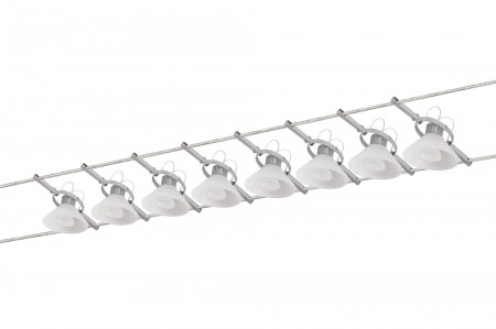 Verre satin - Seilsystem 12V (Kompl.-Set 8x35W) Paulmann Licht