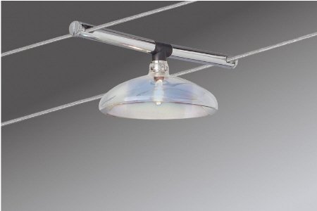 Wire System Bali 105 5x20W G4 Chrom/Glas dichroic 230/12V 105VA Metall/Glas