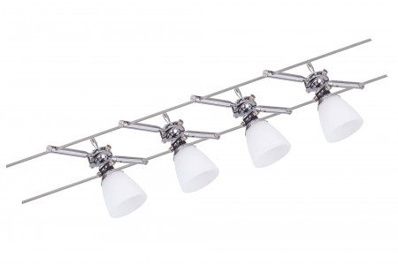 Wire System Kuba 150 4x35W G4 Chrom/Opal 230/12V 150VA Metall/Glas